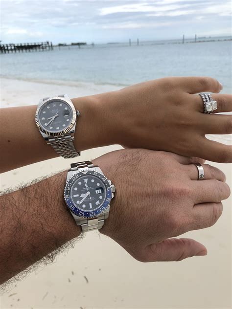 his and hers matching rolex|men wearing Rolex watches.